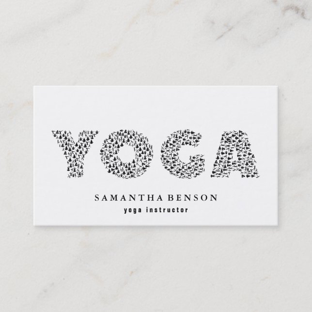 Tarjeta De Visita Instructor de yoga (Anverso)
