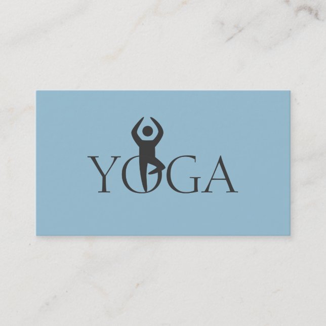 Tarjeta De Visita Instructor de yoga, clases (Anverso)