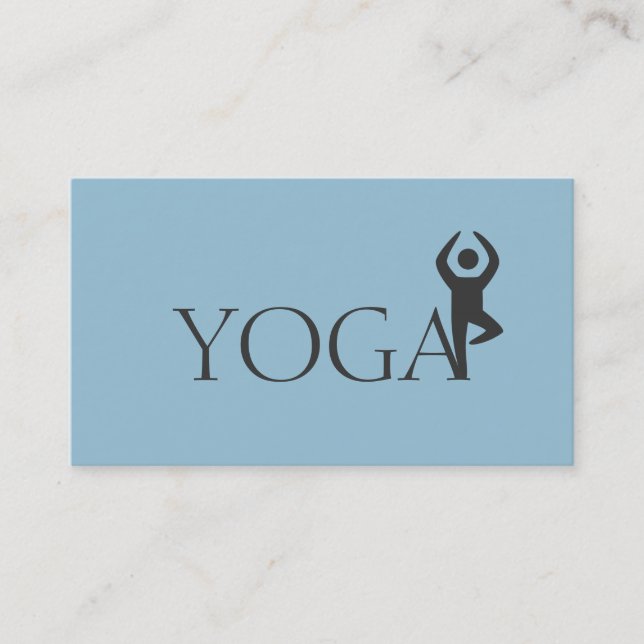 Tarjeta De Visita Instructor de yoga, clases (Anverso)