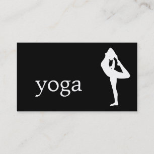 Tarjeta De Visita Instructor de Yoga Elegante