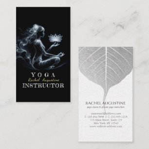 Tarjeta De Visita Instructor de Yoga Lotus Meditation Pose GIGHT Mis