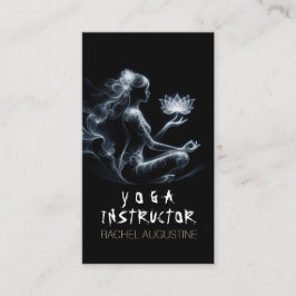 Tarjeta De Visita Instructor de Yoga Lotus Meditation Pose GIGHT Mis