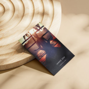 Tarjeta De Visita Instructor de Yoga moderno Wellness Código Qr