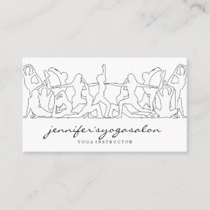 Tarjeta De Visita Instructor de yoga namaste fitness danza
