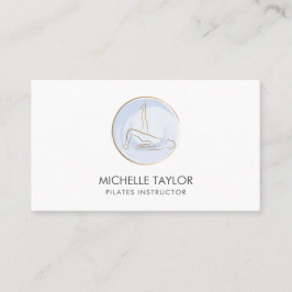 Tarjeta De Visita Instructor de yoga Pilates Fitness Autobús moderno