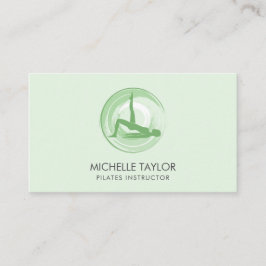 Tarjeta De Visita Instructor de yoga Pilates Fitness Autobús moderno