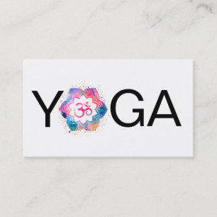 Tarjeta De Visita Instructor del profesor de la mandala de la yoga