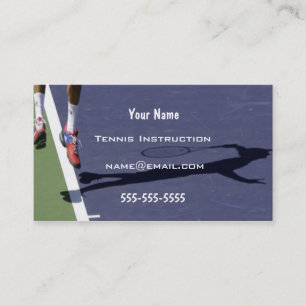 Tarjeta De Visita Instructor del tenis