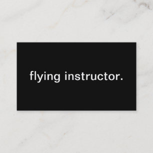 Tarjeta De Visita Instructor del vuelo