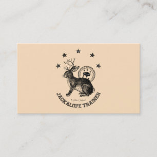 Tarjeta De Visita instructor divertido del jackalope del humor