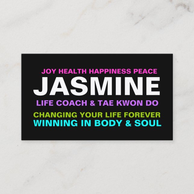 Tarjeta De Visita Instructor etc. del coche de 311 vidas (Anverso)