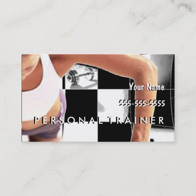 Tarjeta De Visita Instructor personal (Anverso)