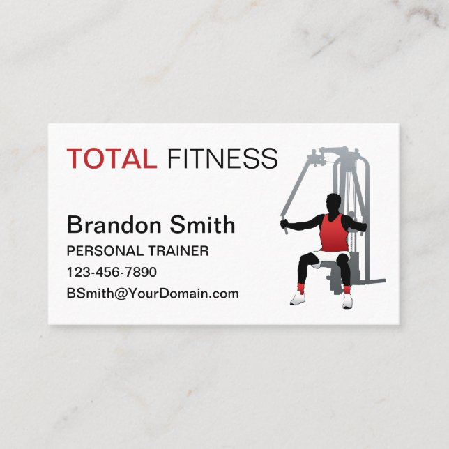 Tarjeta De Visita Instructor personal (Anverso)