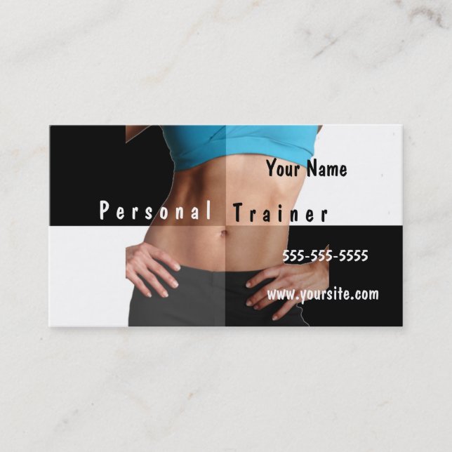 Tarjeta De Visita Instructor personal (Anverso)
