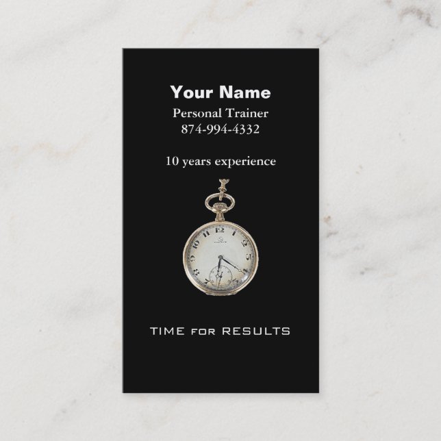 Tarjeta De Visita Instructor personal (Anverso)