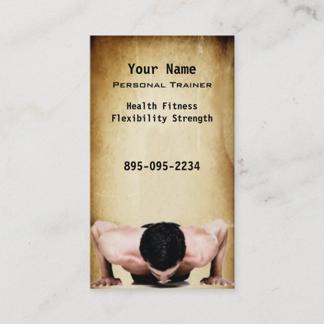 Tarjeta De Visita Instructor personal (Anverso)