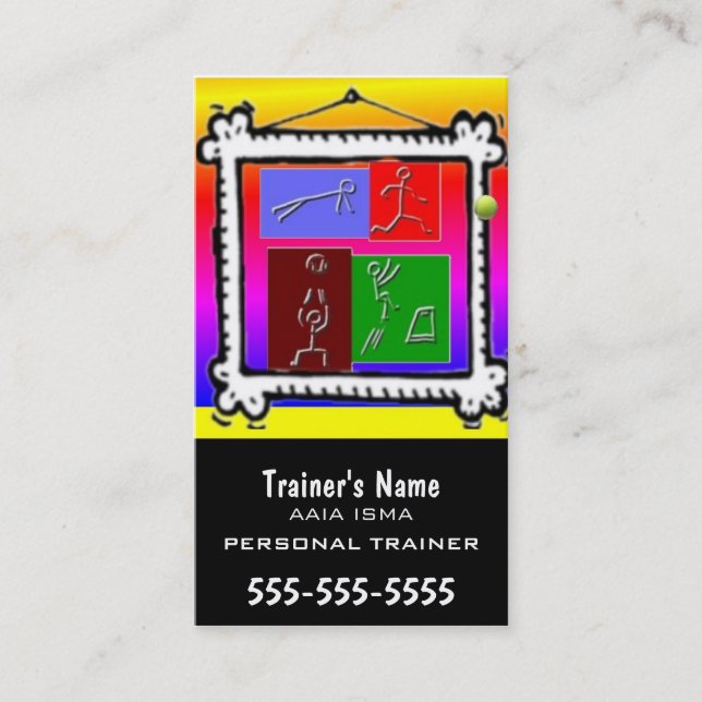 Tarjeta De Visita Instructor personal (Anverso)