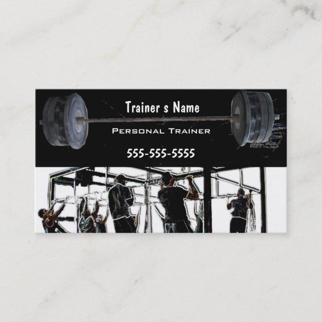 Tarjeta De Visita Instructor personal (Anverso)