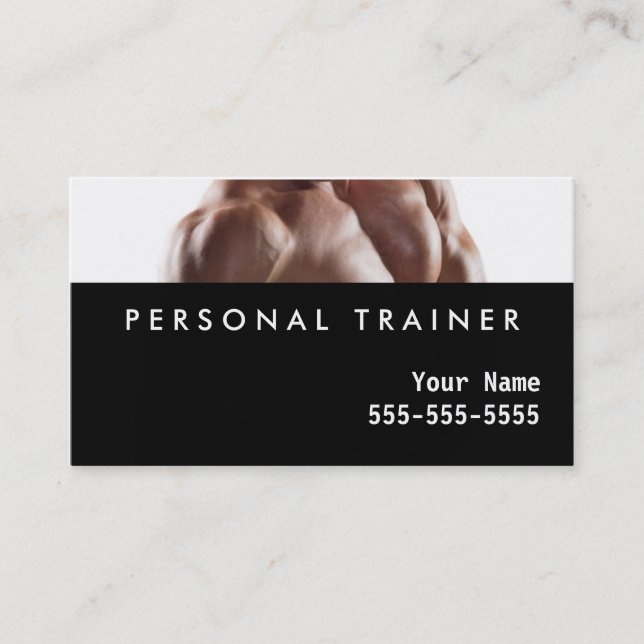 Tarjeta De Visita Instructor personal (Anverso)