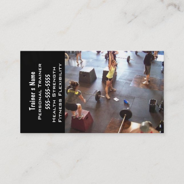 Tarjeta De Visita Instructor personal (Anverso)