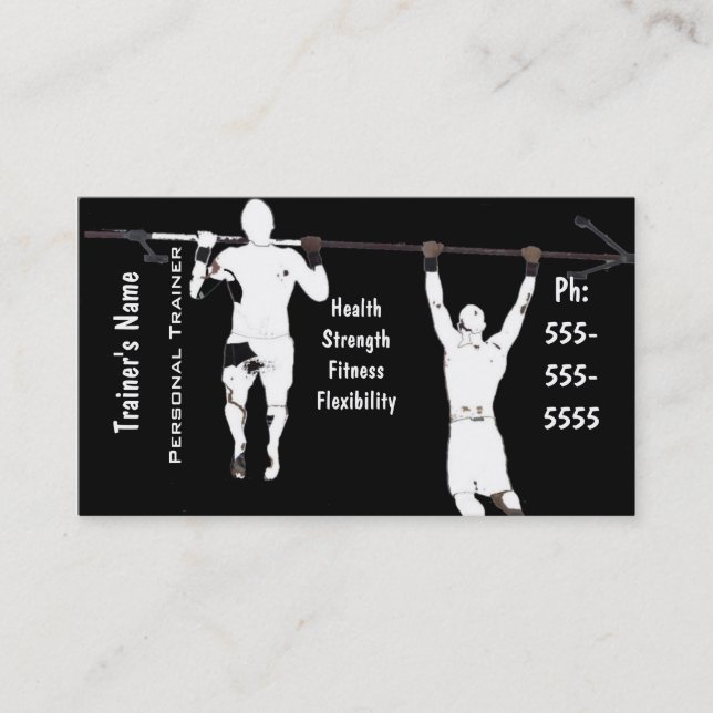 Tarjeta De Visita Instructor personal (Anverso)