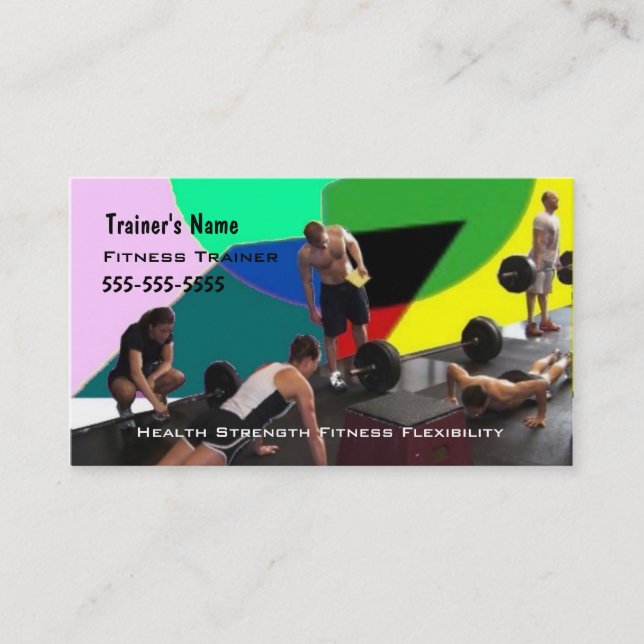 Tarjeta De Visita Instructor personal (Anverso)