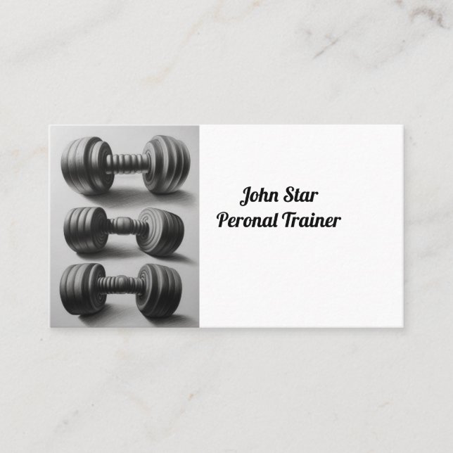 Tarjeta De Visita Instructor personal (Anverso)