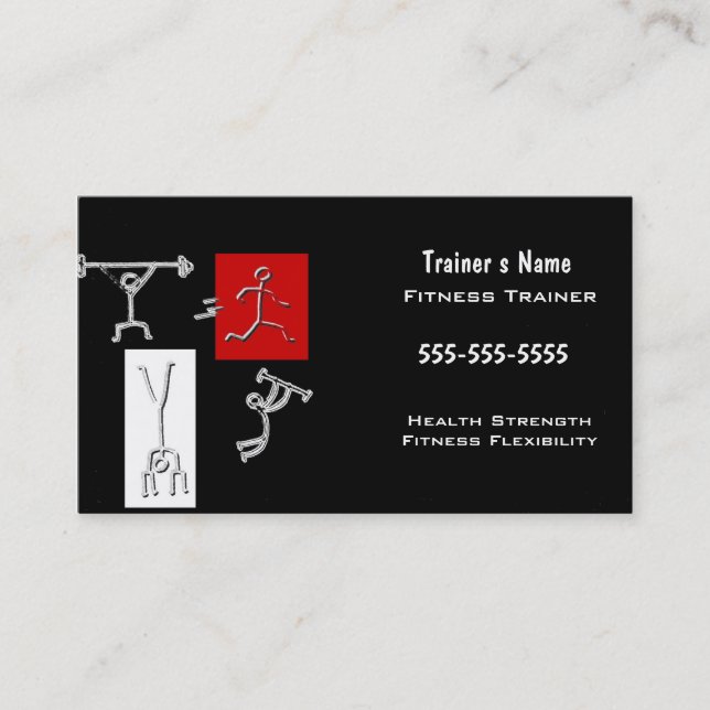 Tarjeta De Visita Instructor personal (Anverso)