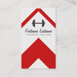 Tarjeta De Visita Instructor personal de alto impacto y aptitud