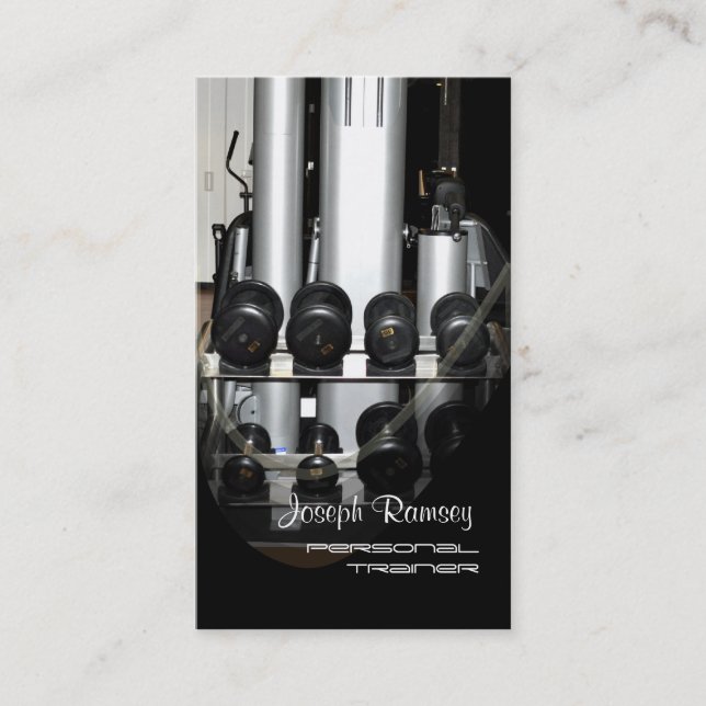 Tarjeta De Visita Instructor personal de PixDezines (Anverso)