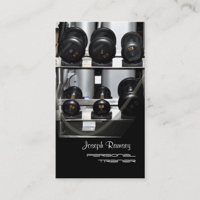 Tarjeta De Visita Instructor personal de PixDezines (Anverso)