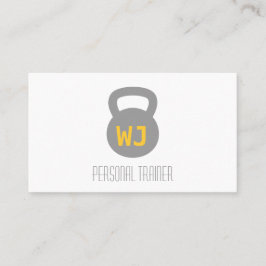 Tarjeta De Visita Instructor personal minimalista moderno de