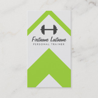 Tarjeta De Visita Instructor personal y aptitud brillantes y