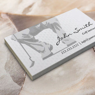 Tarjeta De Visita Instructor profesional de golf Putt