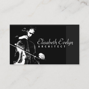 Tarjeta De Visita instrumento de cadena de cello