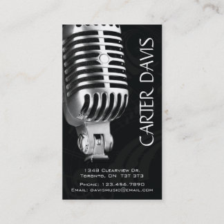Tarjeta De Visita Instrumento musical - Mic