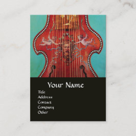 Tarjeta De Visita INSTRUMENTOS MUSICALES ANTIGUOS, LIRA DA GAMBA Mus