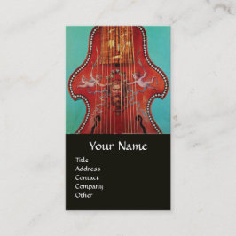 Tarjeta De Visita INSTRUMENTOS MUSICALES ANTIGUOS, LYRA DA GAMBA Mus