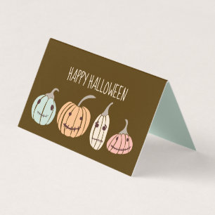 Tarjeta De Visita Intercambio de clase de Halloween con Jack-O Lante
