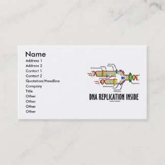 Tarjeta De Visita Interior de la réplica de la DNA (réplica de la