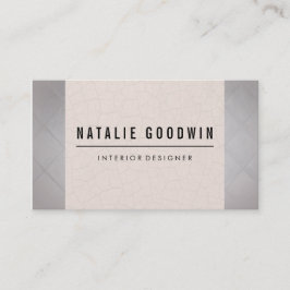 Tarjeta De Visita Interior de patrones contemporáneos