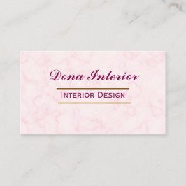 Tarjeta De Visita Interior Designer Business Card