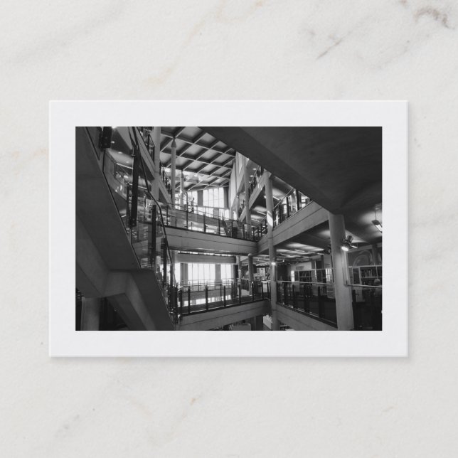 Tarjeta De Visita Interior moderno (bordeado) (Anverso)