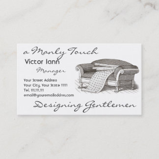 Tarjeta De Visita Interiores del Victorian para el decorador del