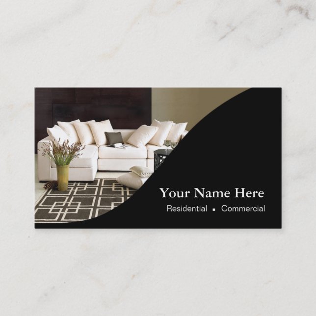 Tarjeta De Visita Interiores Designer Home Staging (Anverso)