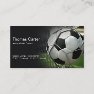 Tarjeta De Visita International del campo del fútbol del coche del