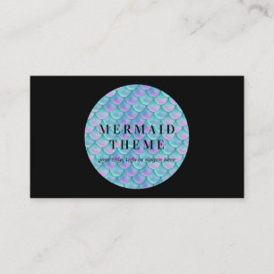 Tarjeta De Visita Intérprete de fiesta de sirena