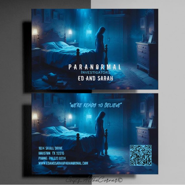 Tarjeta De Visita Intervalación del Investigador Paranormal (Subido por el creador)