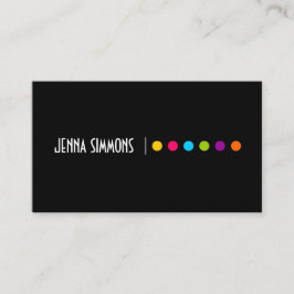 Tarjeta de visita intrépida del artista de