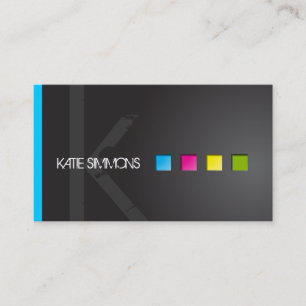 Tarjeta de visita intrépida del artista de